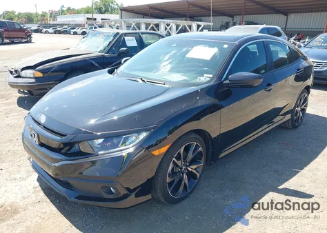 2021 Honda Civic Sport z USA, uszkodzony, nr VIN 2HGFC2F82MH548790